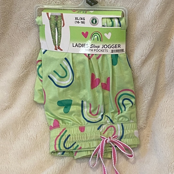 Briefly Stated Women’s Rainbow Sleep Joggers Pajama Lounge Pants Size XL NWT - Picture 3 of 5